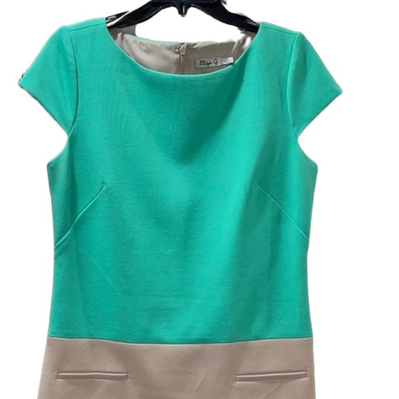 Eliza J Colorblock Shift Dress. Size 6 - Picture 5 of 10